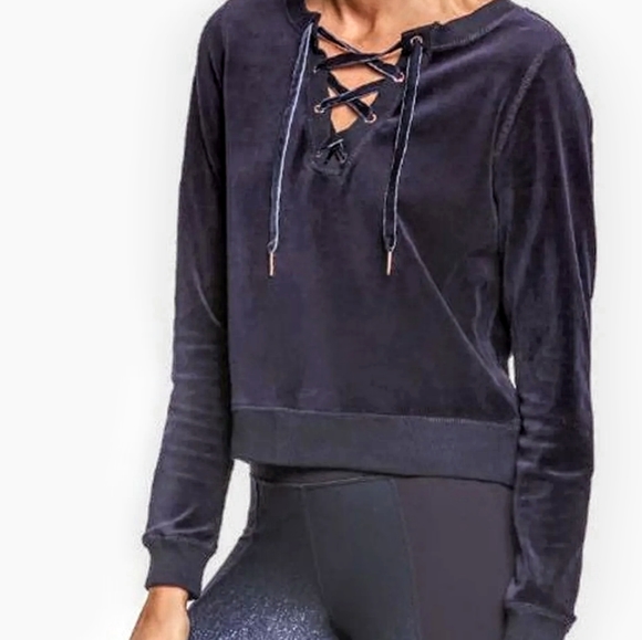 XS YOGA PERFORMANCE VELVET PULLOVER - Picture 1 of 4